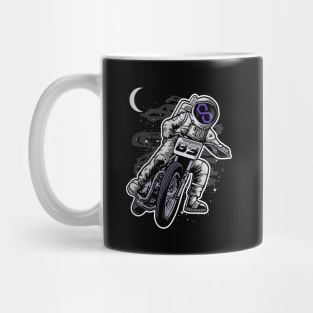 Astronaut Motorbike Polygon Matic Coin To The Moon Crypto Token Cryptocurrency Wallet Birthday Gift For Men Women Kids Mug